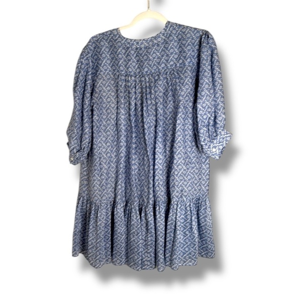 Sandro Emilian Printed Silk Blend Mini Dress Size 38/6 - Picture 8 of 8